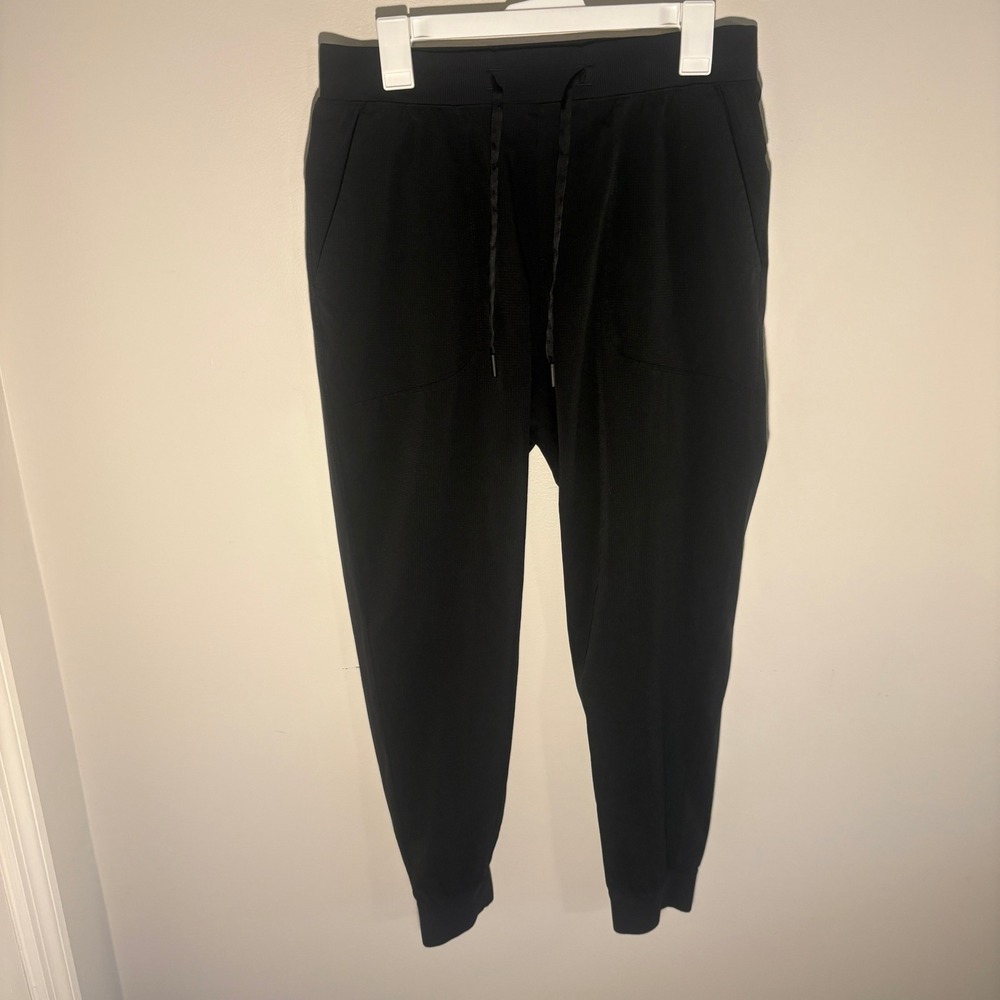 Lululemon ABC Jogger Black Warpstreme Tapered Pants Mens M LM5AXMS